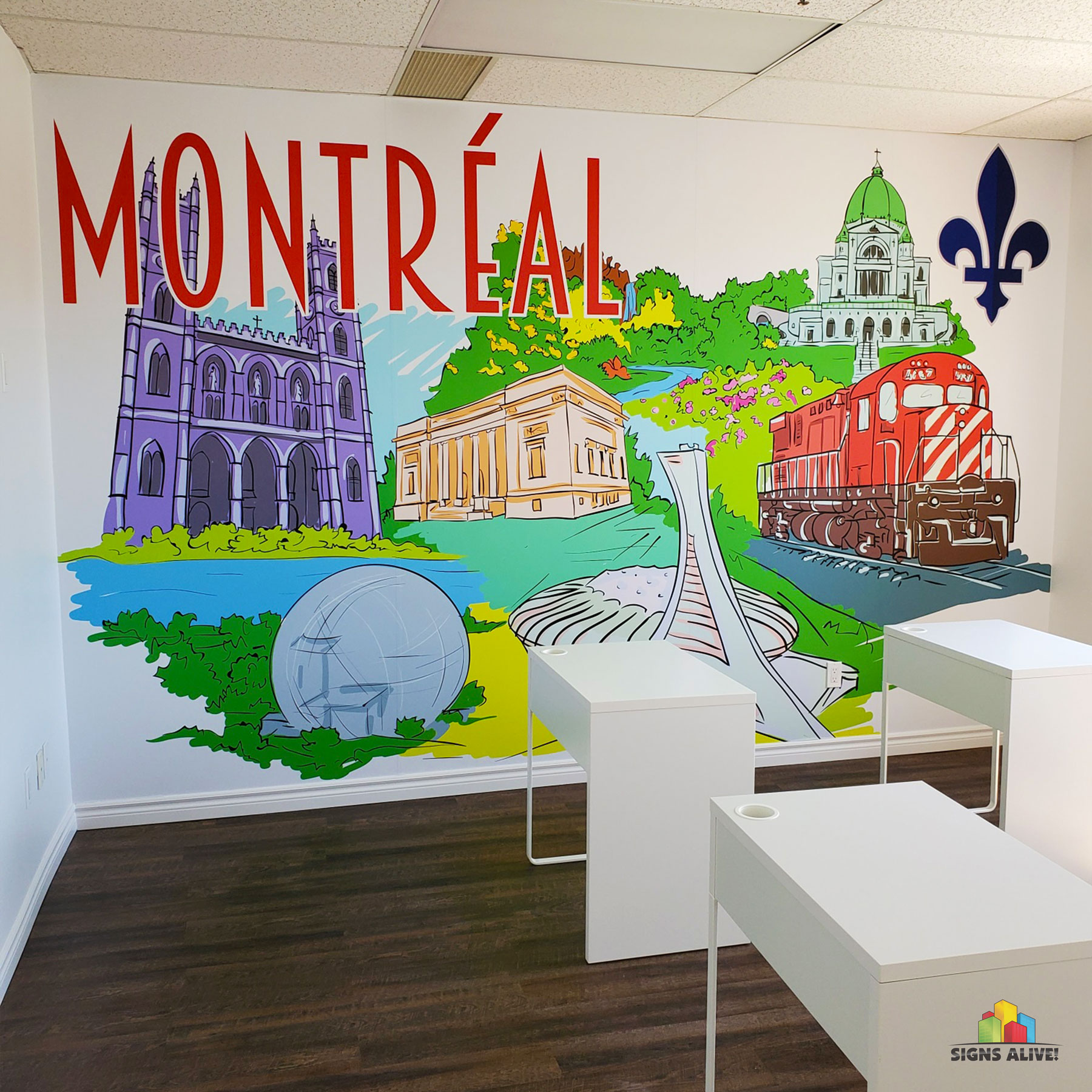 montreal wall mural
